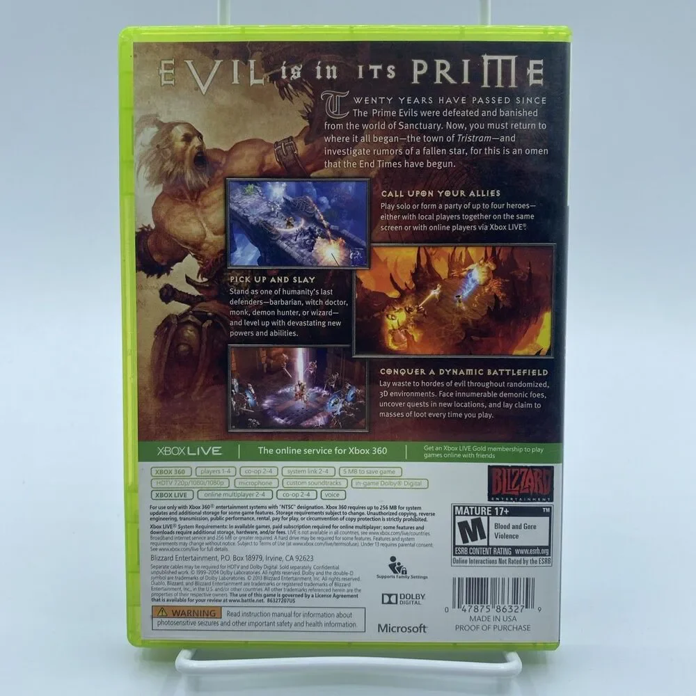 Diablo III (Microsoft Xbox 360) Complete with Manual [CIB] - Tested*** Used